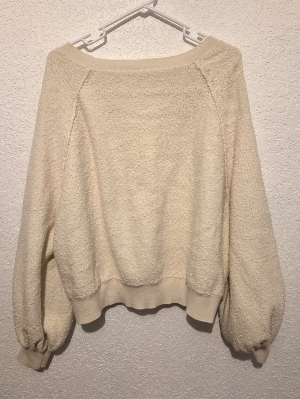 Free People Found My Friend Pullover Sweater Ivory Women’s Size Small - Picture 9 of 11